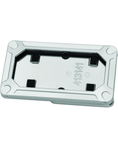 Gloss Chrome Side Mount License Plate Frame - Kuryakyn