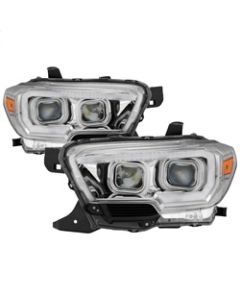 xTune Toyota Tacoma 16-18 DRL Light Bar Projector Headlights - Chrome PRO-JH-TTA16-LBDRL-C - 9039263