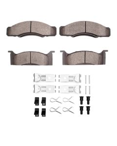 DFC 68-72 Ford LTD Front 5000 Advanced Semi Metallic Brake Pads and Hardware Kit - 1551-0033-01