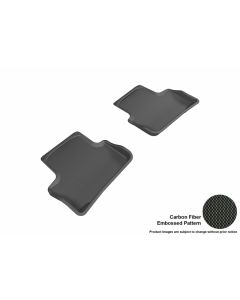 3D MAXpider 2005-2010 Chevrolet Cobalt Kagu 2nd Row Floormats - Black - L1CH01621509