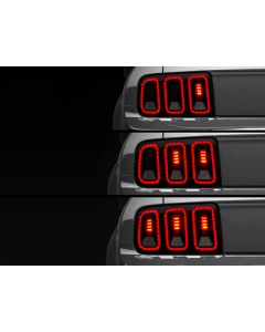 Raxiom 05-09 Ford Mustang Gen5 Tail Lights- Black Housing (Smoked Lens) - 49169