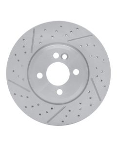 DFC 07-15 Mini Cooper Clubman Front Drilled and Slotted Brake Rotor - 630-32006