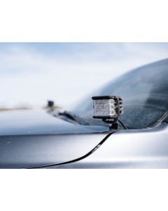 Cali Raised 2016-2023 Toyota Tacoma Low Profile Ditch Light Brackets Kit - Blue Backlight - Tall - CR2858