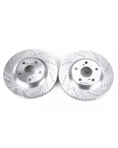 Power Stop 13-18 Lexus ES300h Front Evolution Drilled & Slotted Rotors - Pair - JBR1127XPR