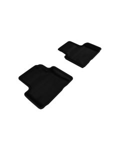 3D MAXpider 2007-2015 Infiniti Q40/G35/37 Kagu 2nd Row Floormats - Black - L1IN00621509