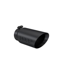 MBRP Black Coated 5" O.D. Dual Wall Angled 4" Inlet 12" Length Exhaust Tip - T5053BLK