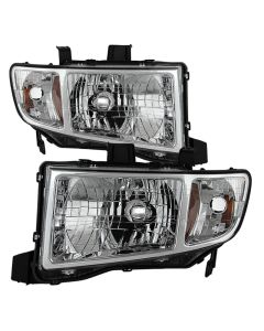 xTune Honda Ridgeline 06-13 Crystal Headlights Chrome HD-JH-HRID06-AM-C - 9025501