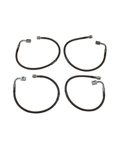 MaxTrac 07-18 Jeep Wrangler JK 2WD/4WD Front & Rear Extended Brake Line Kit - 519700