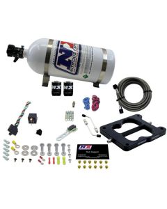 Nitrous Express Q-Jet/Holley Spread Bore Nitrous Kit (50-300HP) w/10lb Bottle - 30080-10
