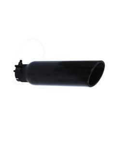 Go Rhino Exhaust Tip - Black - ID 2 1/2in x L 14in x OD 4in - GRT25414B