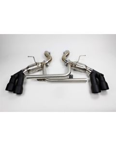 Mishimoto 2016+ Chevrolet Camaro SS Quad-Tip Pro Axle-Back Exhaust w/ Black Tips - MMEXH-CAM8-16AQTPBK