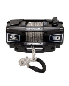 Superwinch 10000 LBS 12V DC 3/8in x 54ft Synthetic Rope Scorpion 10000SR Winch - Black Powdercoat - 1155401