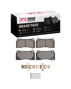 DFC 03-17 Dodge Viper Front/Rear 5000 Advanced Low Metallic Brake Pads and Hardware Kit - 1551-0968-01