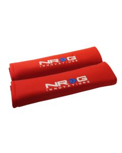 NRG Seat Belt Pads 2.7in. W x 11in. L (Red) Short - 2pc - SBP-27RD