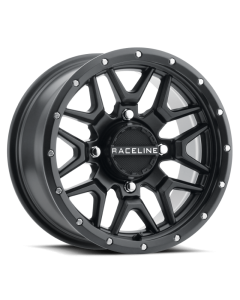 Raceline A94B Krank 14x7in / 4x110 BP / 10mm Offset / 83.8mm Bore - Satin Black Wheel - A94B-47011+10