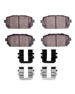 DFC 07-12 Kia Rondo (USA) Rear 5000 Advanced Ceramic Brake Pads and Hardware Kit - 1551-1296-01