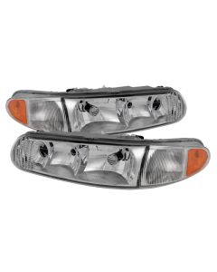 xTune Buick Century 97-05 Regal 97-04 Crystal Headlights Chrome HD-JH-BUCEN97-AM-C - 9025242