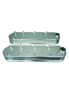 Moroso GM LS Valve Cover - 2.5in - w/Coil Mounts - COPO Breathers on Each Cover - Billet Alum - Pair - 68493