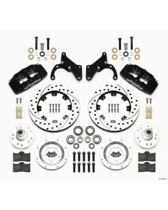 Wilwood Dynapro 6 Front Hub Kit 12.19in Drilled 69-70 Impala Drum/Disc 69-82 Vette - 140-12946-D