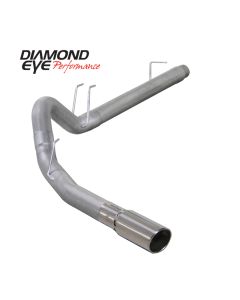 Diamond Eye KIT 4in DPF-BACK SGL AL 08-09 6 4L F250/F350 PCKGD BX46X14X14OD EL-PL 44inX13 5inX13 5in - K4360A