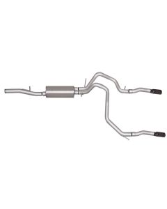 Gibson 10-14 Chevrolet Tahoe LS 5.3L 2.25in Cat-Back Dual Split Exhaust - Stainless - 65641