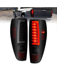 ANZO 2004-2012 Chevrolet Colorado/ GMC Canyon LED Tail Lights w/ Light Bar Black Housing Smoke Lens - 311383