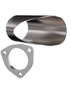 QTP 2.5in Weld-On QTEC DIY Cutout Pipe - 10251