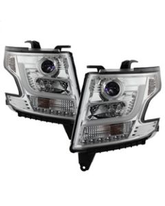 Spyder Chevy Tahoe / Suburban 2015 -2016 Projector Headlights - DRL LED - Chrome PRO-YD-CTA15-DRL-C - 5082534