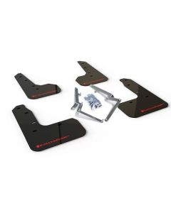 Rally Armor 17-20 Honda Civic Sport Touring Black UR Mud Flap w/ Red Logo- RALL-MF51-UR-BLK/RD