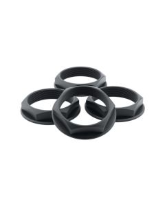 fifteen52 Super Touring (Chicane/Podium) Hex Nut Set of Four - Anodized Black - 52-ST-NUT-BLACK-SET