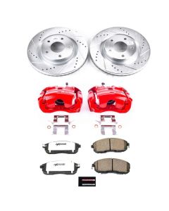 Power Stop 2019 Nissan Sentra Front Z26 Street Warrior Brake Kit w/Calipers - KC8327-26