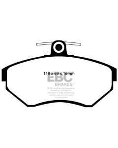 EBC 97-02 Volkswagen Cabriolet 2.0 Redstuff Front Brake Pads - DP31112C