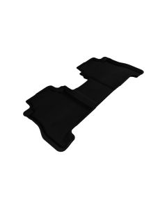 3D MAXpider 2007-2012 Hyundai Santa Fe Kagu 2nd Row Floormats - Black - L1HY04021509