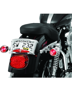 Kuryakyn 2109 Chrome Bezel with Red Lens