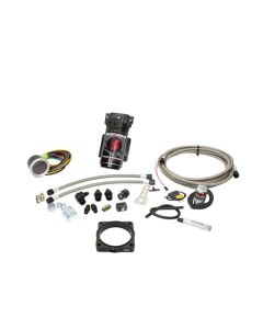 Snow Performance 08+ Charger Stg 2 Boost Cooler F/I Water Injection Kit (SS Brded Line/4AN) w/o Tank - SNO-2170-BRD-T