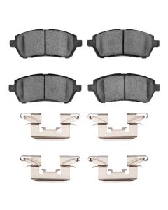 DFC 11-19 Ford Fiesta (USA/Canada) Front 4000 HybriDynamic Brake Pads and Hardware Kit - 4000-1454-01