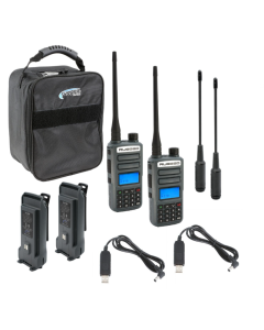 Rugged Radios ADVENTURE PACK - GMR2 PLUS - GMRS / FRS Two Way Handheld Radios with Accessories - RUGGED-ADVENTURE-PACK
