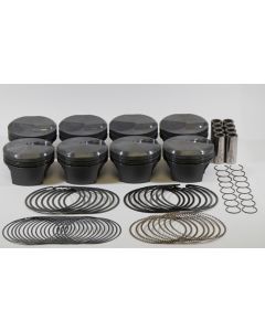 Mahle MS Piston Set BBC 466ci 4.310in Bore 4.00in Stroke 6.385in Rod .990 Pin 48cc 13.0 CR Set of 8 - 928909110
