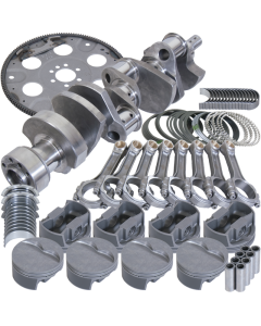 Eagle Chevy LT1350 1Pc 3.750in Crank 5.700in I-Beam Rods 4.040in Pistons 168 Tooth FP Bal Assembly - B13554L04068