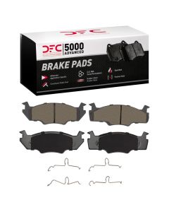 DFC 80-84 Volkswagen Jetta Sedan Front 5000 Advanced Semi Metallic Brake Pads and Hardware Kit - 1551-0206-02