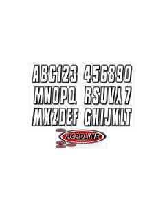 Boat Lettering Kit 3 Silver/Black - HARD-SIBLK320