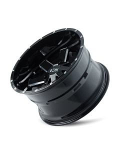 ION Type 141 18x9 / 8x180 BP / 18mm Offset / 124.1mm Hub Gloss Black Milled Wheel - 141-8978M18