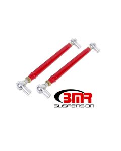 BMR 79-98 Fox Mustang Chrome Moly Lower Control Arms w/ Double Adj. Rod Ends - Red - MTCA052R