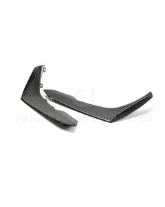 Anderson Composites 17-18 Chevy Camaro ZL1 1LE Type-LE Carbon Fiber Front Bumper Canards - AC-FBC17CHCAMZL-LE