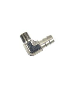 Nitrous Express 1/4 NPT x 3/8 90 Hose Barb - 16105