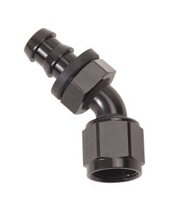Russell Performance -10 AN Twist-Lok 45 Degree Hose End (Black) - 624103