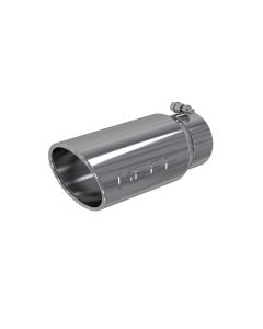 MBRP T304 Stainless Steel 5" O.D. Angled Rolled End 4" Inlet 12" Length Exhaust Tips - T5051