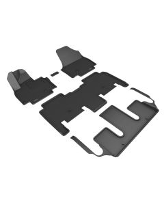 3D MAXpider 2024 Kia EV9 6-Seater Kagu Black - 1st/2nd/3rd Rows - L1KA08301509