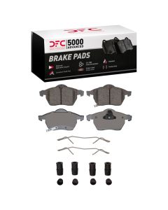 DFC 97-10 Saab 9-5 Front 5000 Advanced Low Metallic Brake Pads and Hardware Kit - 1551-0819-01