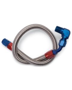 Edelbrock Fuel Line Braided Stainless for BBC ( Use w/ 8134 ) - 8124